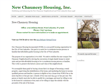 Tablet Screenshot of newchaunceyhousing.org